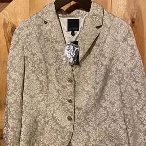 The Limited Gold and Off White Blazer NWT